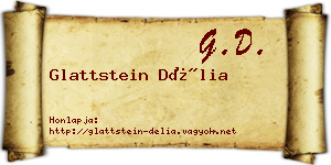 Glattstein Délia névjegykártya